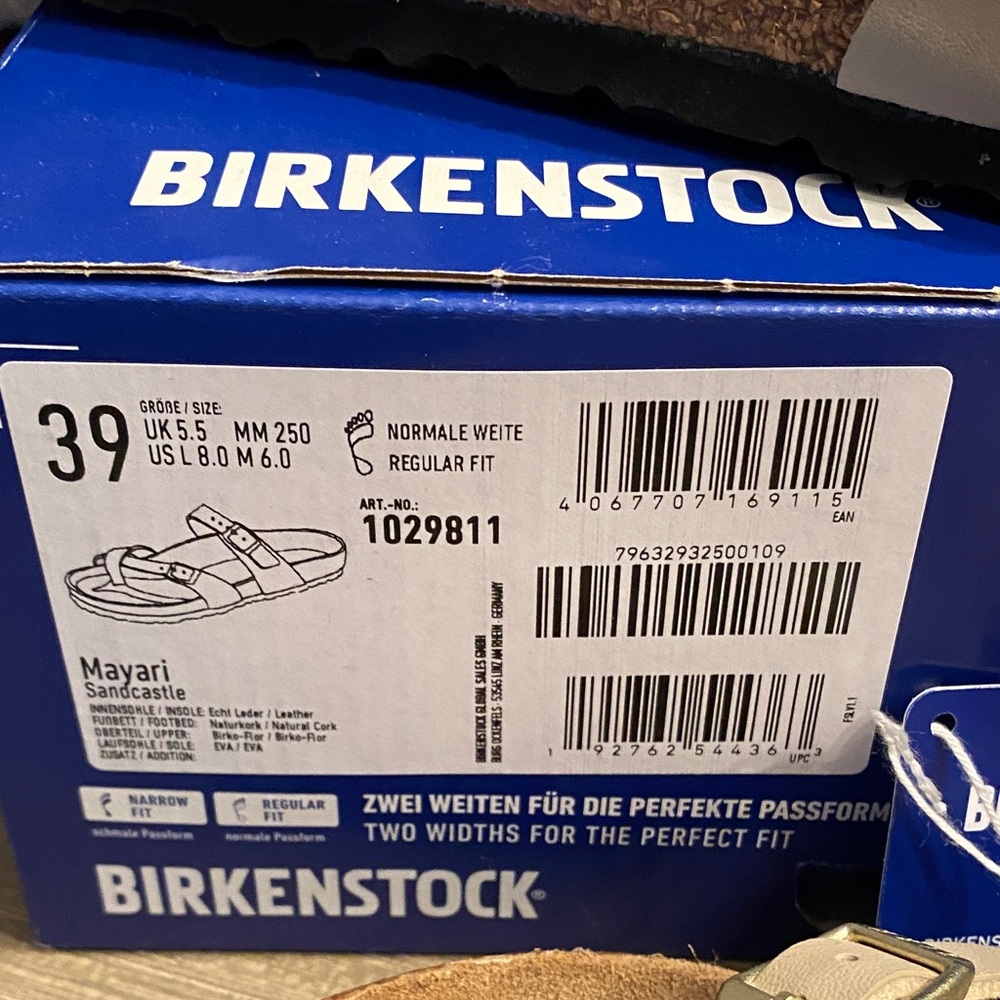 Birkenstock Tan Cross-Strap Sandals - Picture 2 of 7